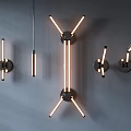 Modern lamp combination 3d model