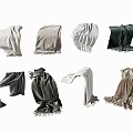 Collection Of Various Colored Scarves In Different Styles And Folds