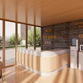 Post Station Bus Station Building Appearance 3d model