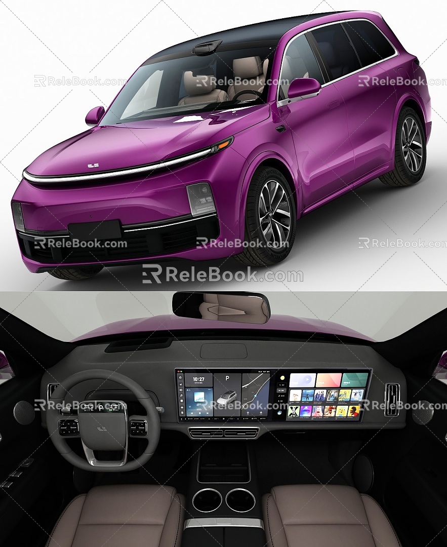 Car ideal L9 door animation interior model