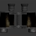 Vintage Binoculars With Classic Metal Design For Commercial Surveillance Equipment Use