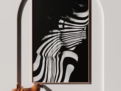 Modern Figure Hanging Painting 3d model