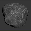 Natural Gray Stone With Textured Surface And Reflective Details For Interior Decor Projects