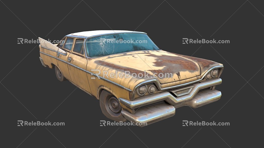 an old car 3d model