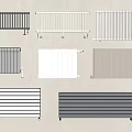Modern radiator combination 3d model