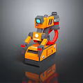 Robot Assistant Small Robot Butler Robot Butler Figure Game Figure 3d model