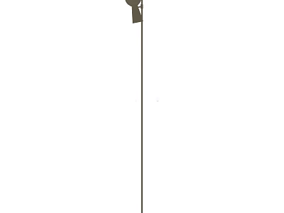 Modern Minimalist Floor Lamp With Adjustable Metal Stand And Sleek Design For Living Room 3d model