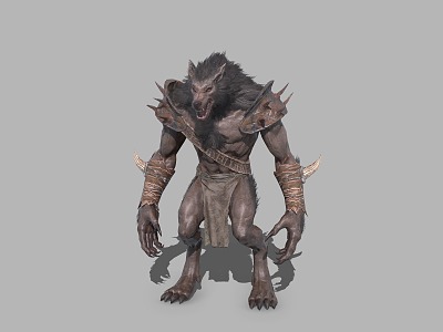 Wolf Warrior Werewolf Hunting Man model