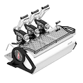 Professional Multiple Group Coffee Machine As Essential Daily Use Appliance With Stainless Steel Design