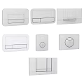 Various Styles Daily Washing Products In Silver And Black Modern Design Cases