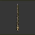 Unique Bone Spiral Weapon Featuring Intricate Skeletal Coils And Curved Design