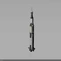 Detailed Space Rocket Model With Multistage Design On Dark Background For Aerospace Exploration 3d model