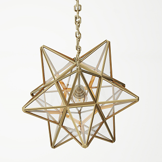 Post-modern special-shaped chandelier 3d model