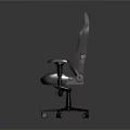 Ergonomic Gray Gaming Chair With Batman Logo Like Padded Armrests And Stable Wheeled Base