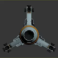 Modern Spaceship Spacecraft 3d model
