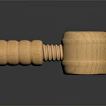 Handcrafted Wooden Smoking Pipe With Smooth Texture And Classic Design Details
