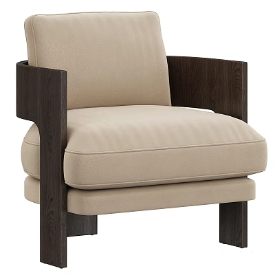 Modern Single Sofa Leisure Chair 3d model