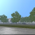 Modern Office Complex With Multiple Buildings Green Spaces And Urban Road Network 3d model
