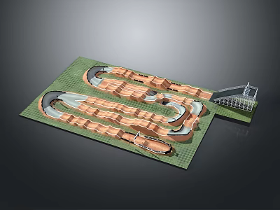 Race Track Racing Model Race Track Model Race Track Sports Car Track Kart Kart Track 3d model