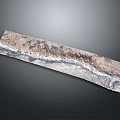 Wood And Stone Composite Surface With Natural Texture And Earth Tones Design Slab
