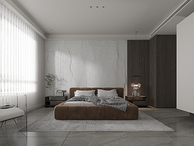 Modern Bedroom Minimalist Bedroom 3d model