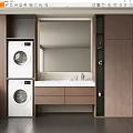 Modern sink 3d model