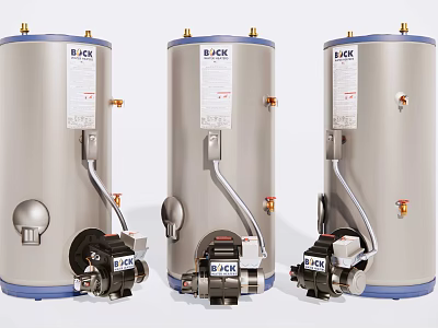 Industrial Water Heaters BLACK Brand Stainless Steel Storage Units For Commercial Use 3d model
