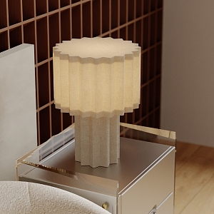 Table lamp combination table lamp bedside table 3d model