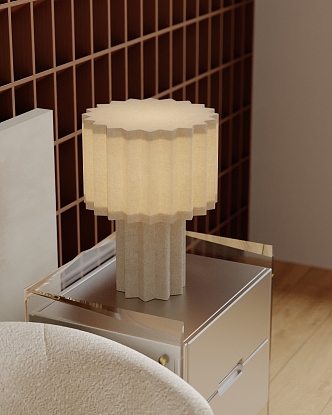 Table lamp combination table lamp bedside table 3d model