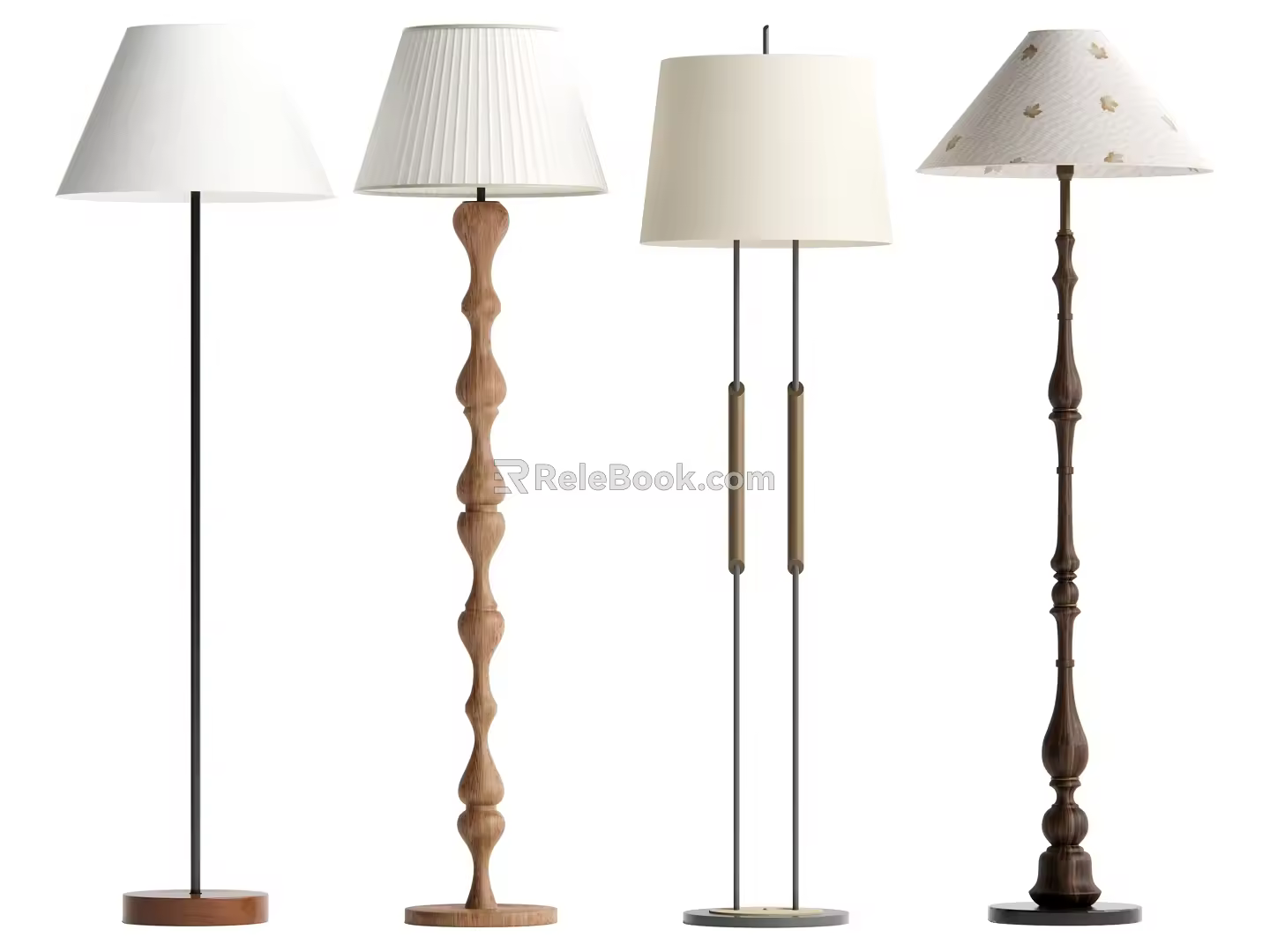 Middle style floor lamp 3d model