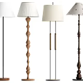 Middle style floor lamp 3d model