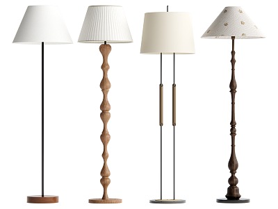 Middle style floor lamp 3d model