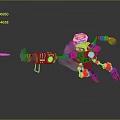 Mech Warrior Mech Soldier Machine Battlearm Mechanical Battlearm Machine Fighter Robot 3d model