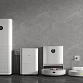 Sweeping robot air purifier 3d model