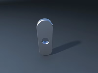 Public Facility Utility Metal Fixture With Silver Smooth Surface And Circular Hole Design 3d model