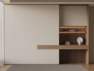 02 modern minimalist wardrobe 3d model