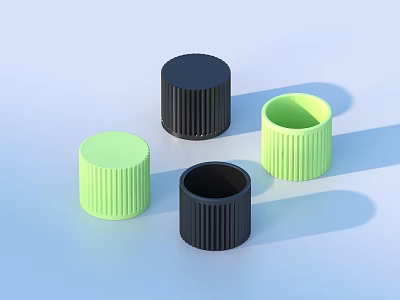 Bottle Cap Storage Box Storage Box 3d model