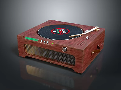 Jukebox Old-fashioned record player film machine Old-fashioned film player record player Old-fashioned record player music equipment 3d model