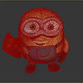 Yellow Minion Doll Holding Small Brown Teddy Bear with Big Eyes