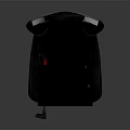 Silver Gray Office Chair With Racing Seat Design Ferrari Logo Dark Seat And Red Button