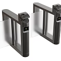 Public Facility Various Turnstile Types For Security Access Control In Public Areas 3d model