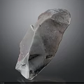 Abstract Stone Sculpture Carving With Purple White Natural Texture And Glossy Surface