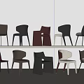Modern Dining Chairs Featuring Multiple Colors And Stylish Designs For Home Use 3d model