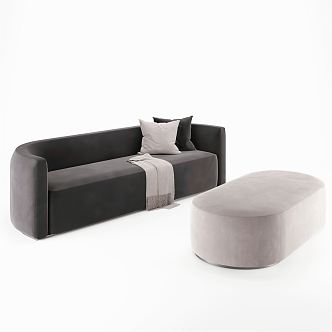 Modern Combination Sofa Double Sofa 3d model