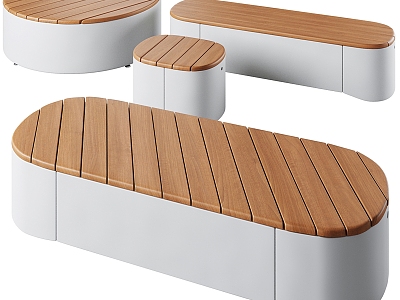 Modern Outdoor Chair Park Bench model