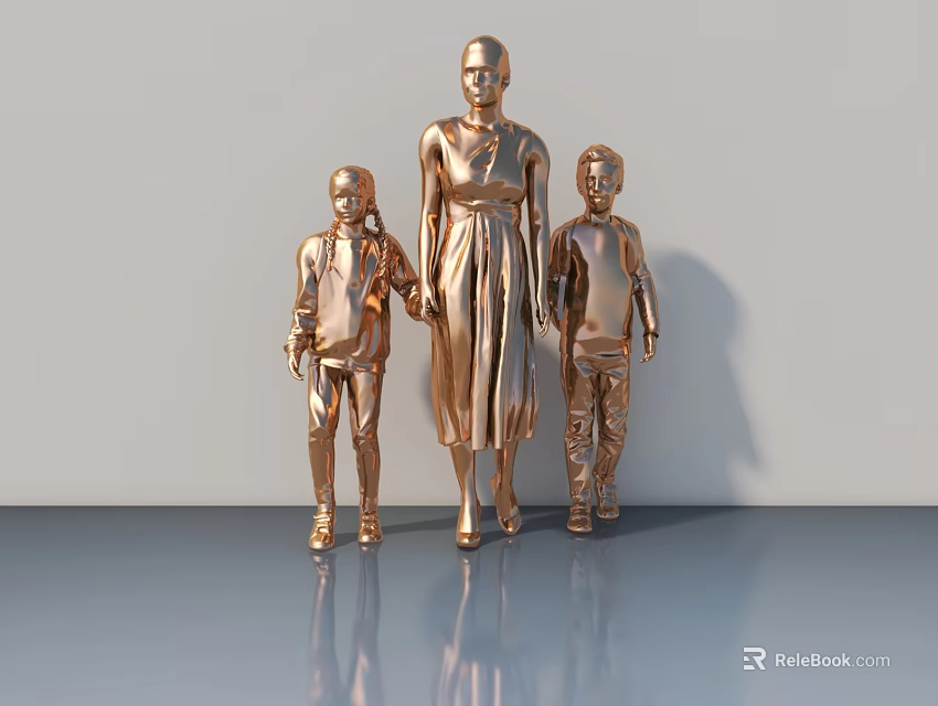 Modern Interior Hinged Door Design With Smooth Surface And Elegant Finish 3d model