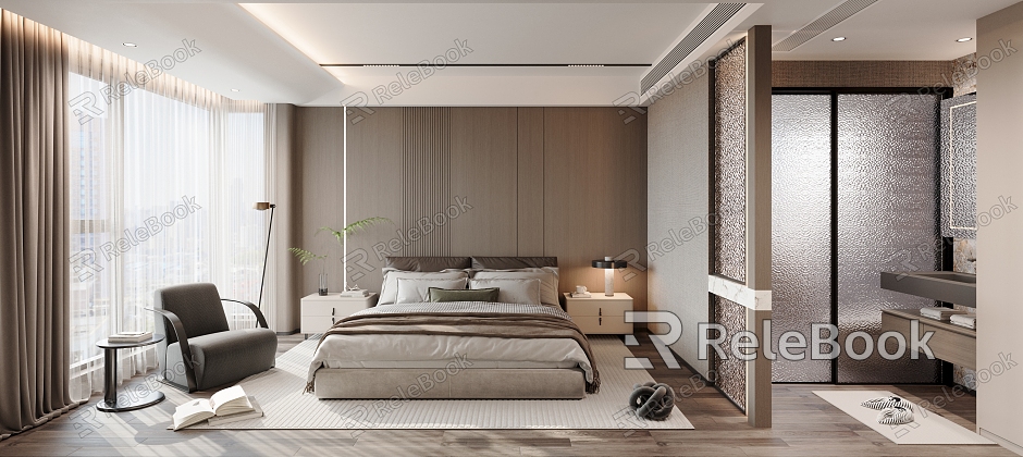 Light Luxury Bedroom model