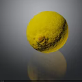 Fresh Yellow Lemon With Vibrant Skin And Juicy Texture On Dark Background