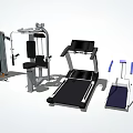 Premium Sports Equipment Set With Treadmill Strength Training Machine Dumbbells And Exercise Bike