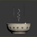 Steaming Hot Ramen Bowl with Sliced Meat Soft Boiled Egg Green Onions and Savory Soup